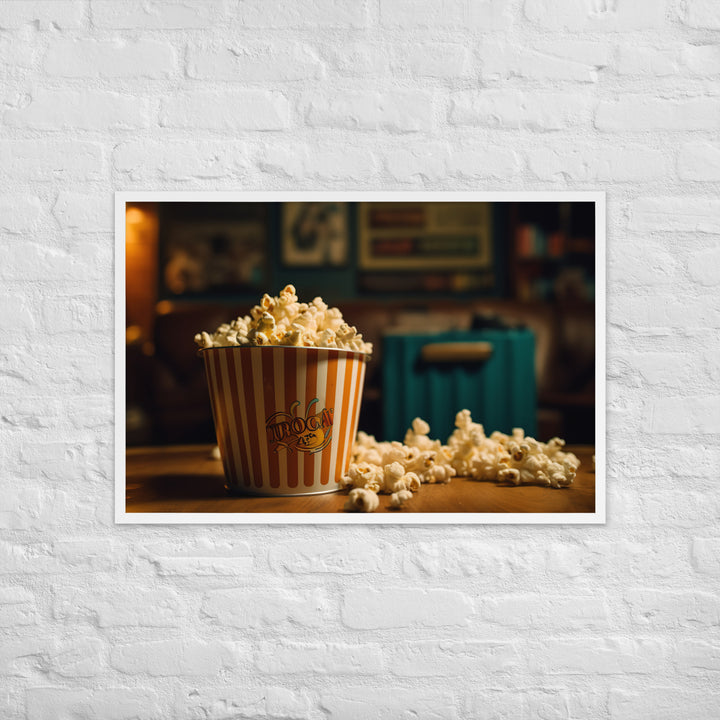 Popcorn and a Movie Framed poster 🤤 from Yumify.AI