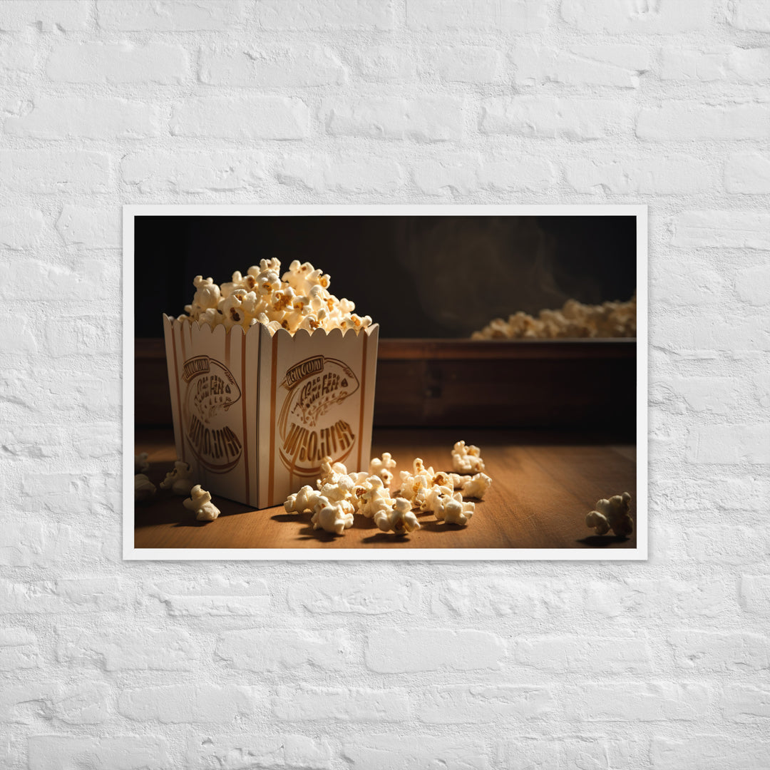 Classic Movie Night Popcorn Framed poster 🤤 from Yumify.AI