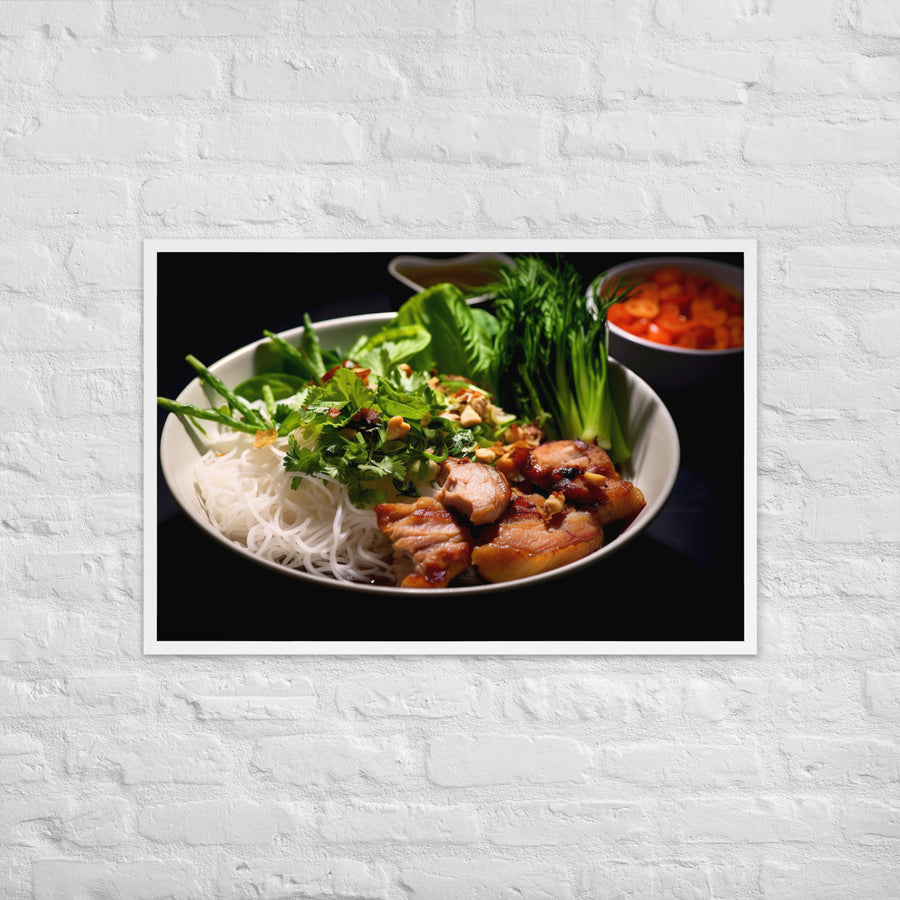 Bun Cha Framed poster 🤤 from Yumify.AI