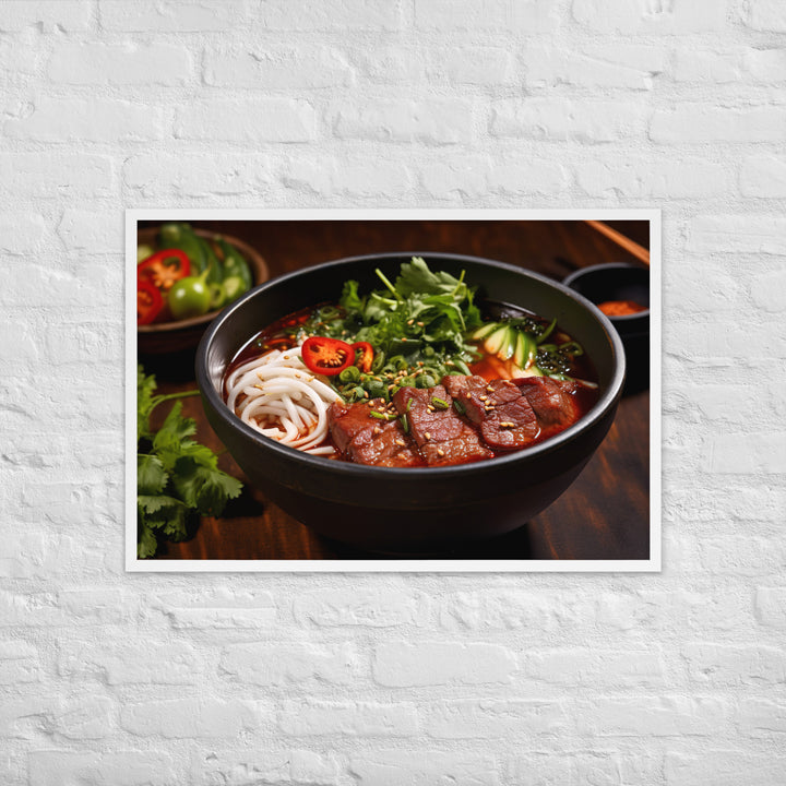 Bun Bo Hue Framed poster 🤤 from Yumify.AI