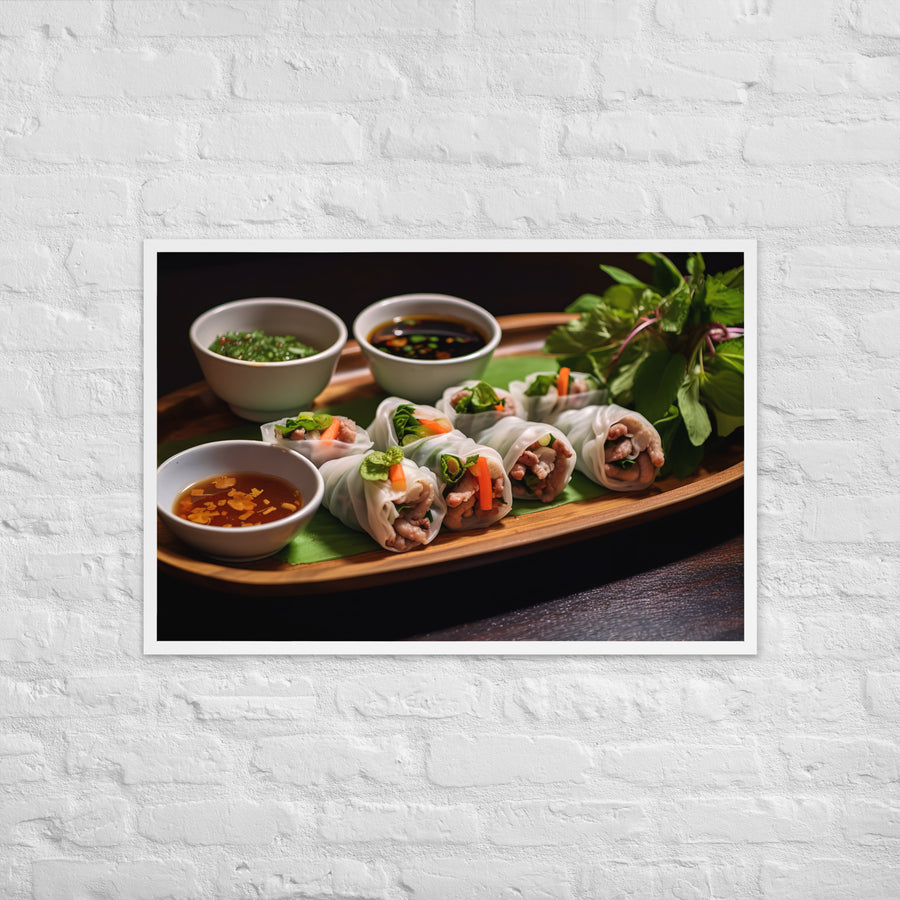 Banh Cuon Framed poster 🤤 from Yumify.AI