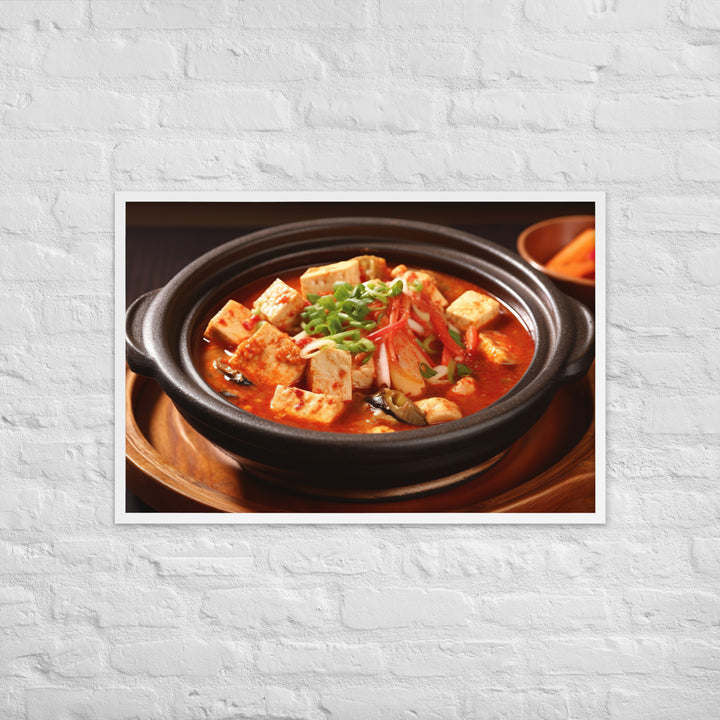 Sundubu Jjigae Framed poster 🤤 from Yumify.AI