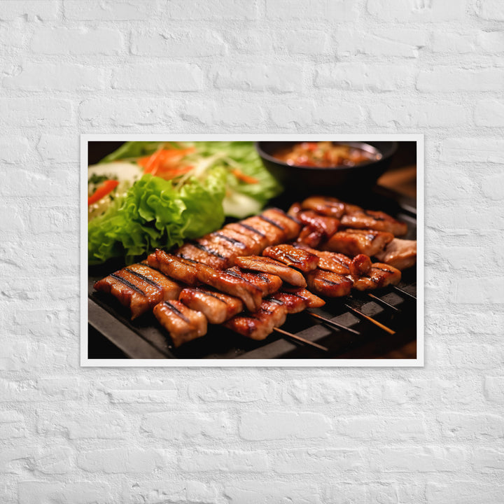 Samgyeopsal Framed poster 🤤 from Yumify.AI