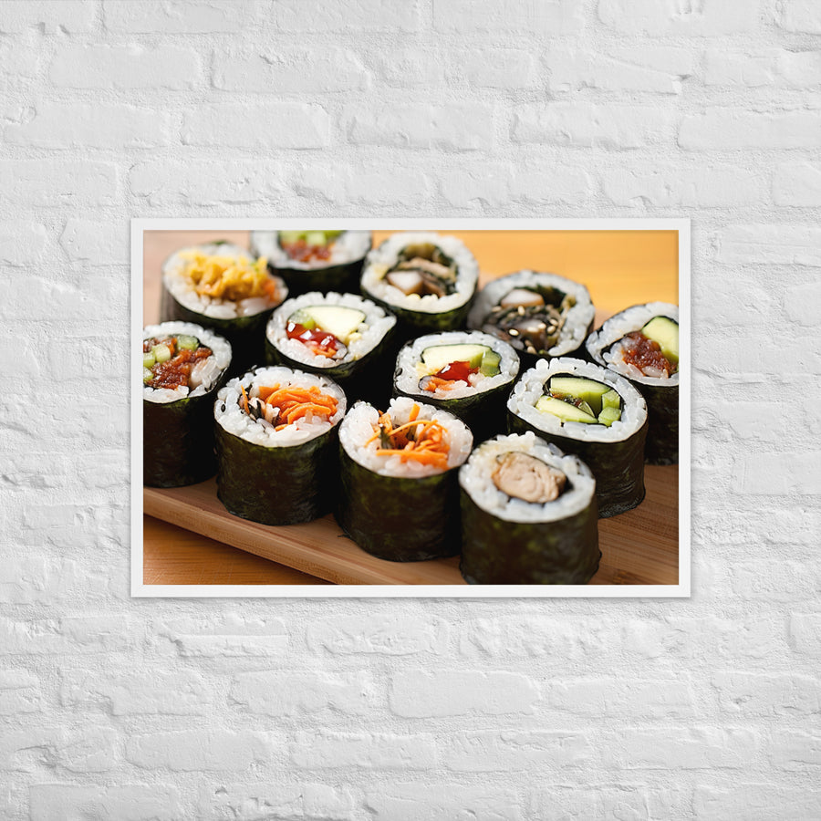 Kimbap Framed poster 🤤 from Yumify.AI