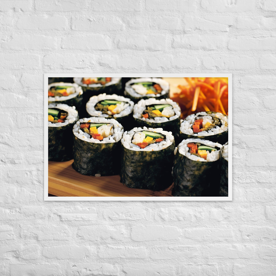 Kimbap Framed poster 🤤 from Yumify.AI