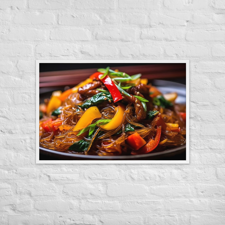 Japchae Framed poster 🤤 from Yumify.AI