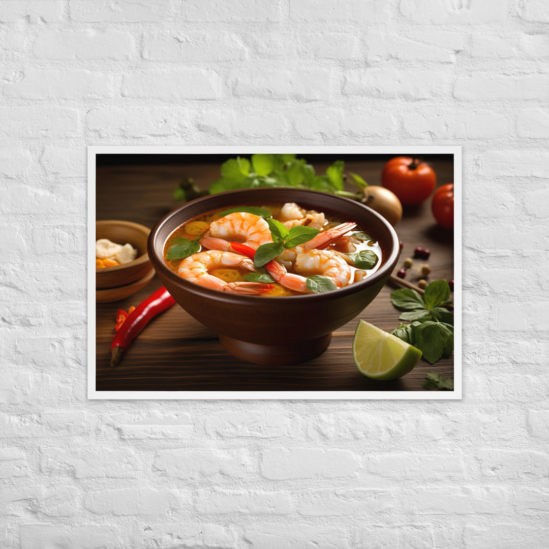 Tom Yum Soup Framed poster 🤤 from Yumify.AI