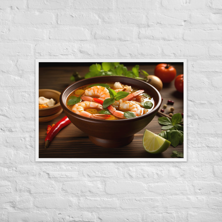 Tom Yum Soup Framed poster 🤤 from Yumify.AI