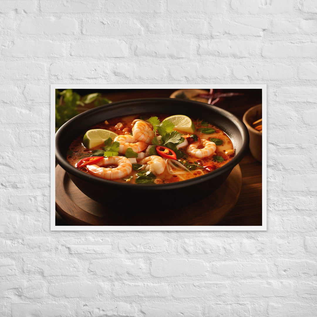 Tom Yum Soup Framed poster 🤤 from Yumify.AI