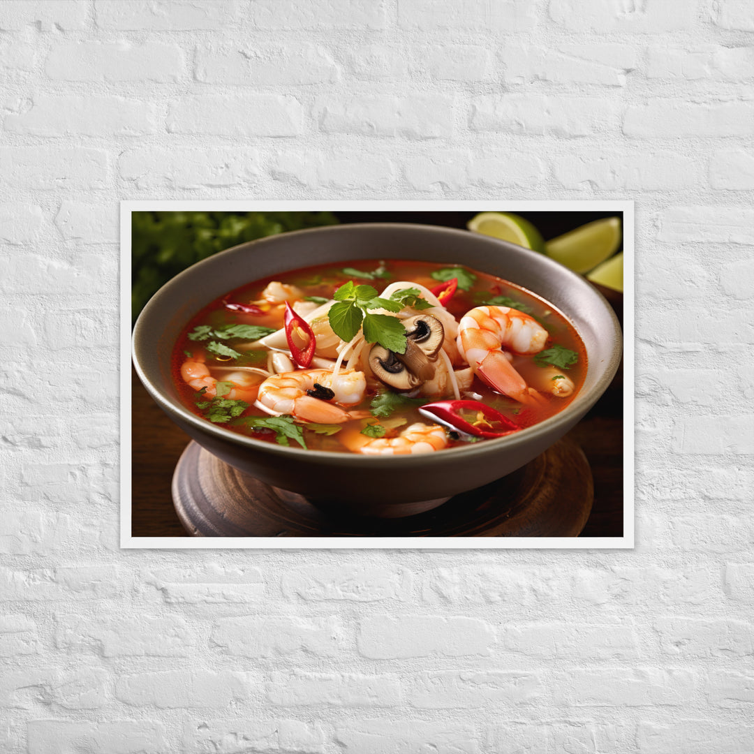 Tom Yum Soup Framed poster 🤤 from Yumify.AI