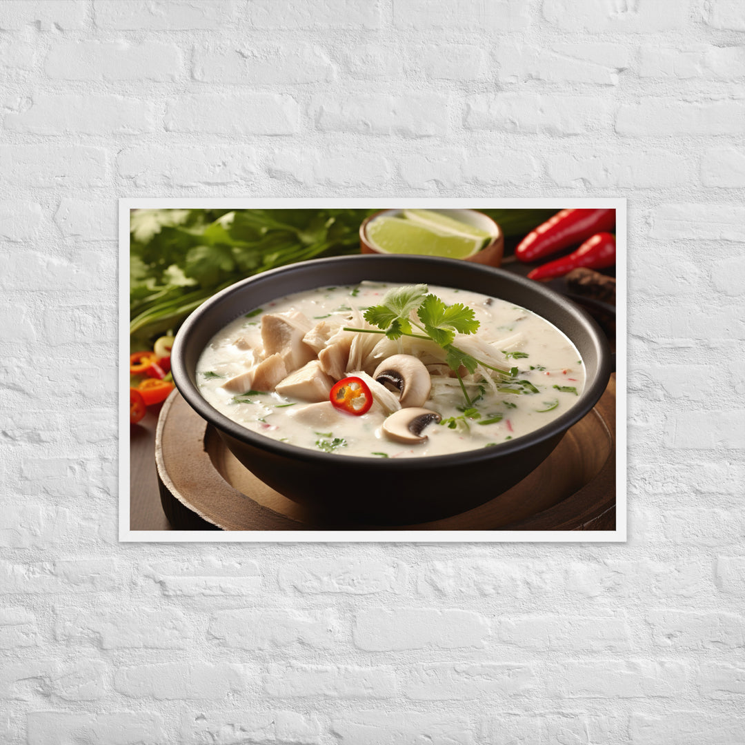 Tom Kha Gai Framed poster 🤤 from Yumify.AI