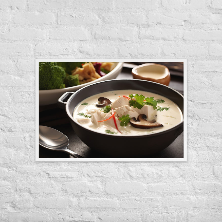 Tom Kha Gai Framed poster 🤤 from Yumify.AI