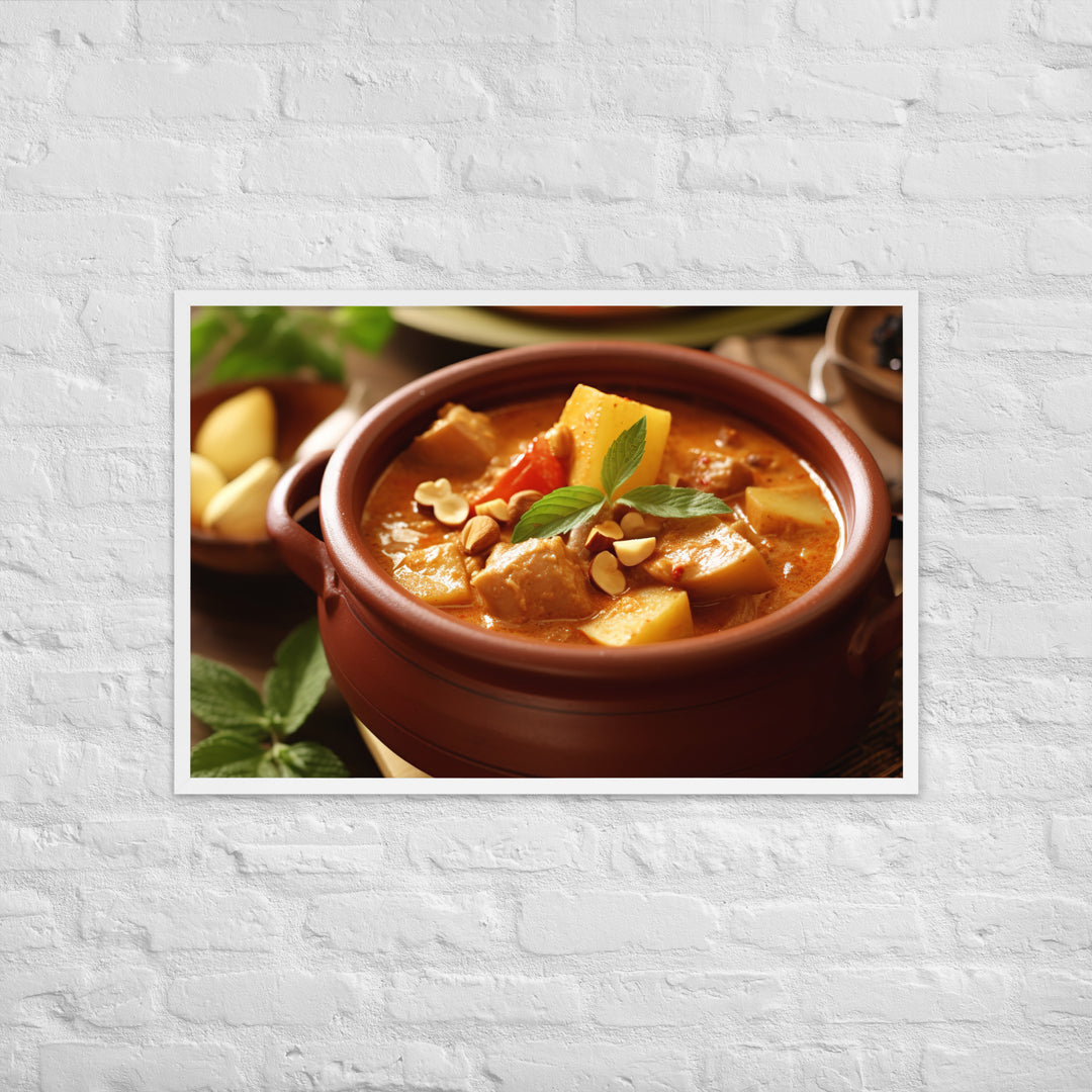 Massaman Curry Framed poster 🤤 from Yumify.AI