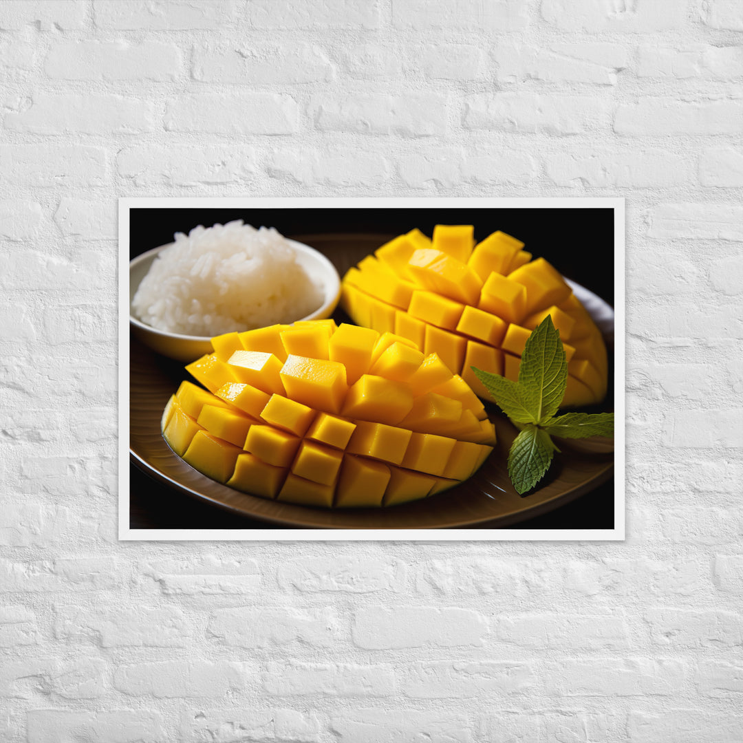 Mango Sticky Rice Framed poster 🤤 from Yumify.AI