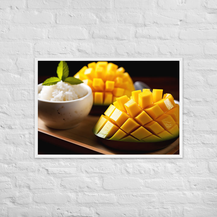 Mango Sticky Rice Framed poster 🤤 from Yumify.AI