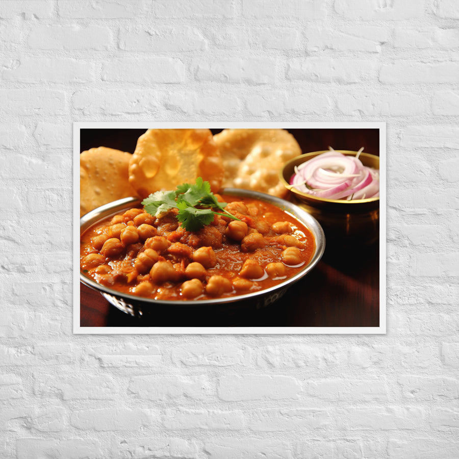 Chole Bhature Framed poster 🤤 from Yumify.AI