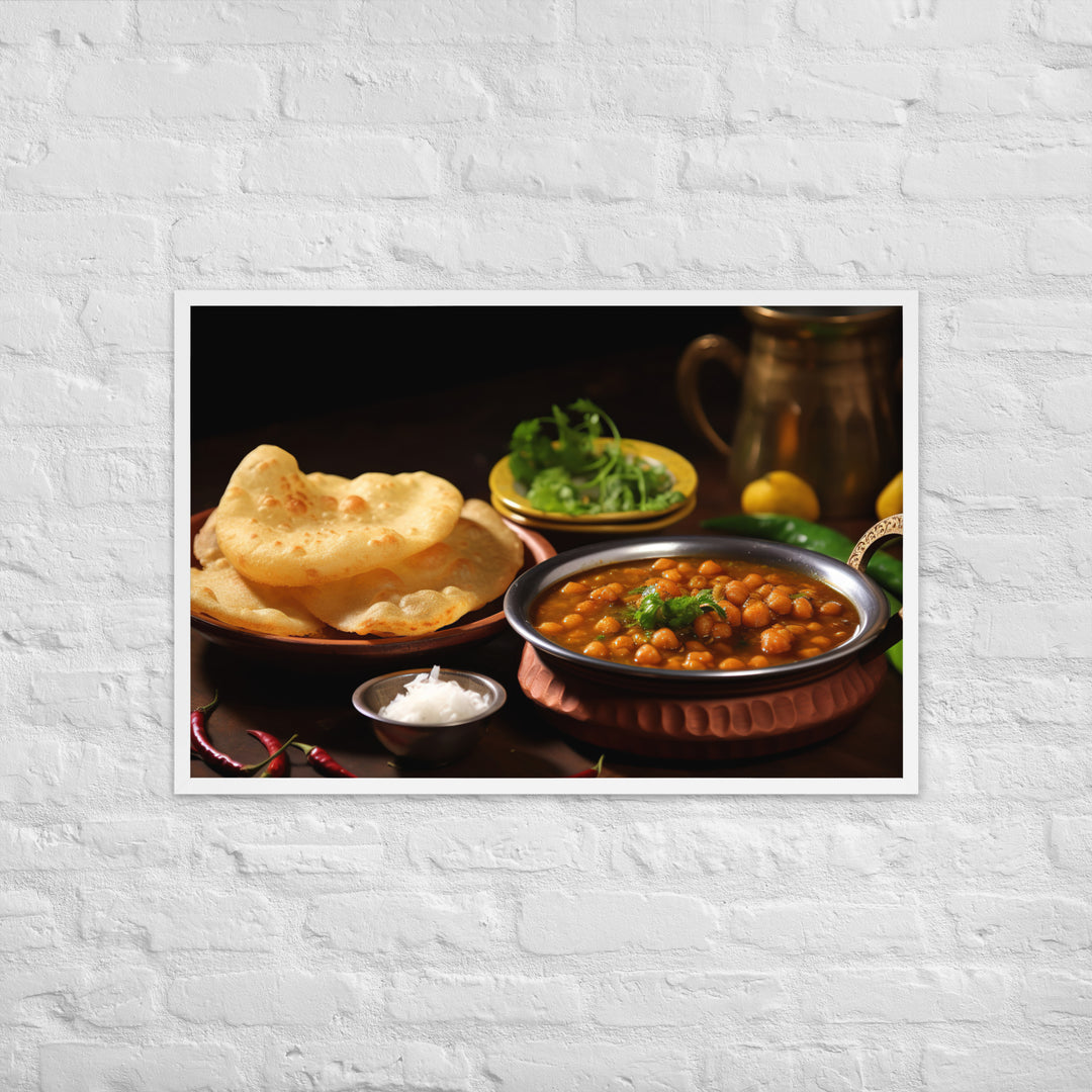 Chole Bhature Framed poster 🤤 from Yumify.AI