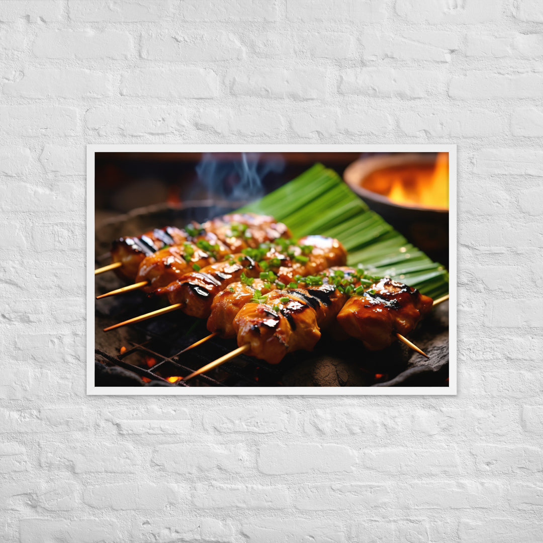 Yakitori Framed poster 🤤 from Yumify.AI