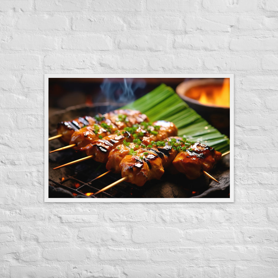 Yakitori Framed poster 🤤 from Yumify.AI