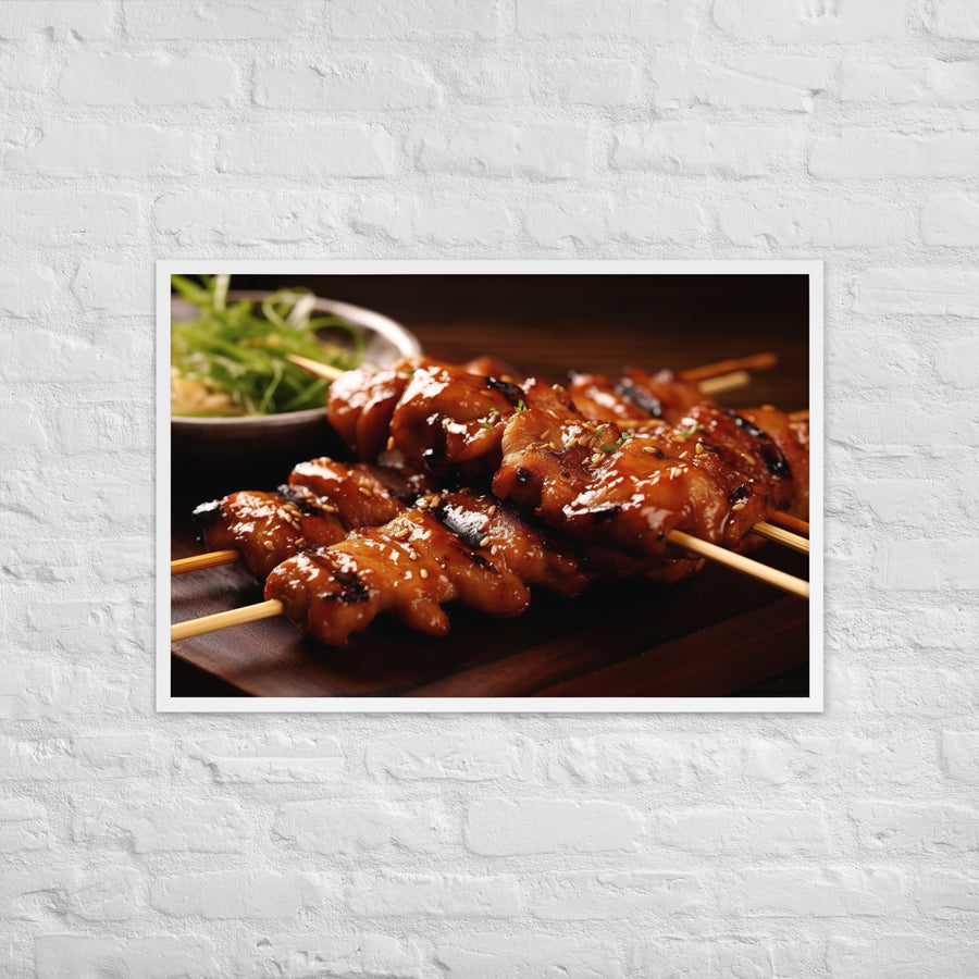 Yakitori Framed poster 🤤 from Yumify.AI