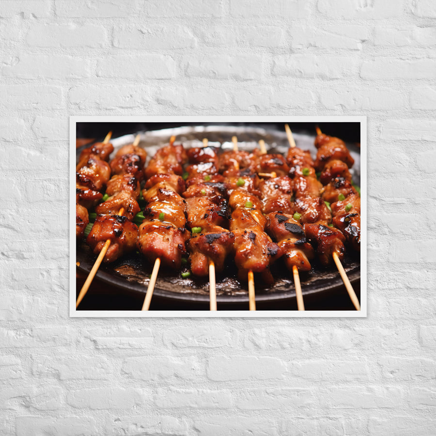Yakitori Framed poster 🤤 from Yumify.AI