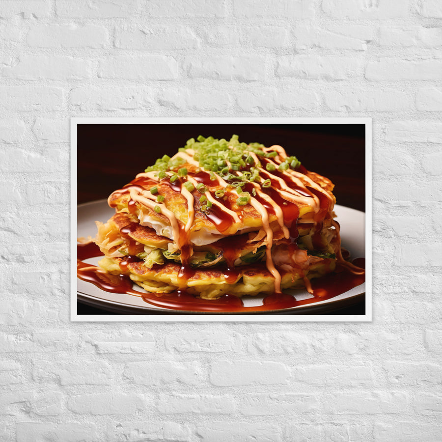 Okonomiyaki Framed poster 🤤 from Yumify.AI