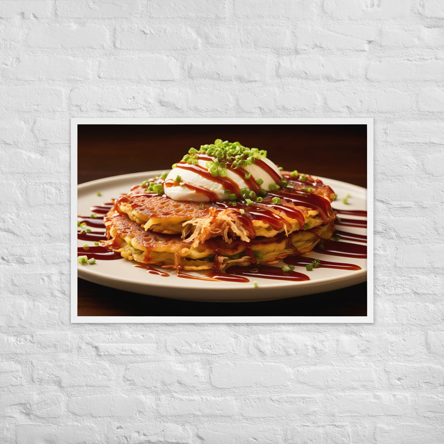 Okonomiyaki Framed poster 🤤 from Yumify.AI