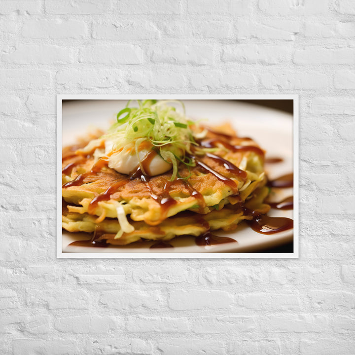 Okonomiyaki Framed poster 🤤 from Yumify.AI