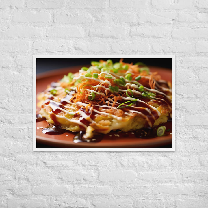 Okonomiyaki Framed poster 🤤 from Yumify.AI