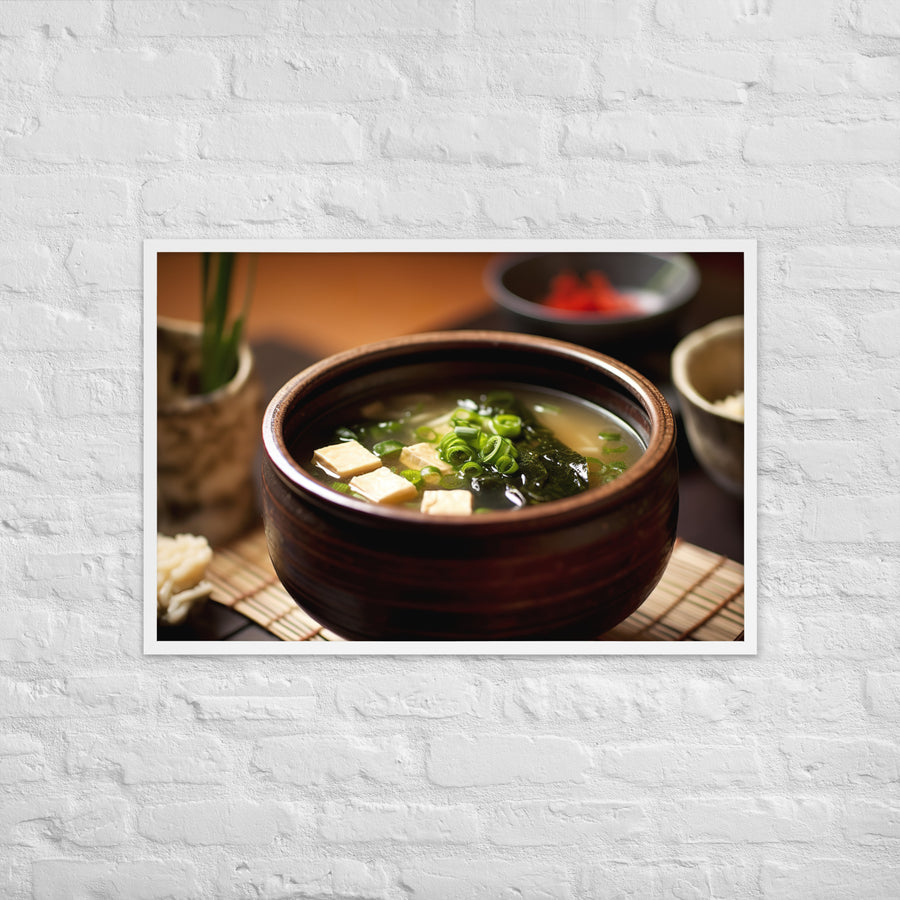 Miso Soup Framed poster 🤤 from Yumify.AI