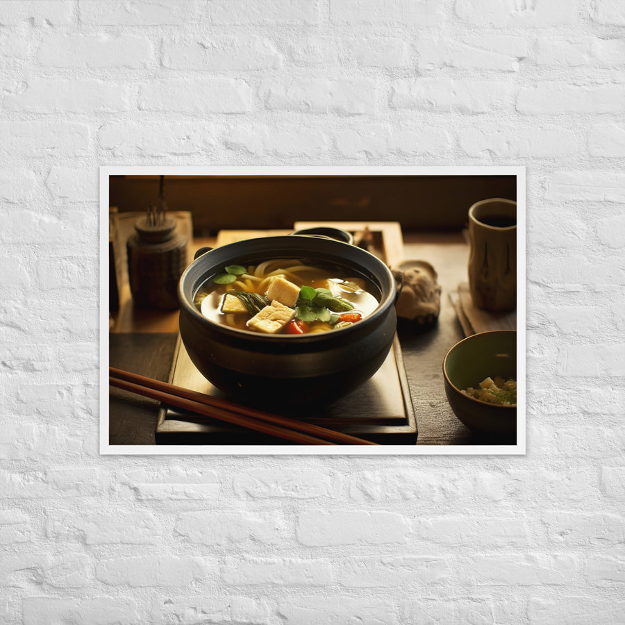 Miso Soup Framed poster 🤤 from Yumify.AI