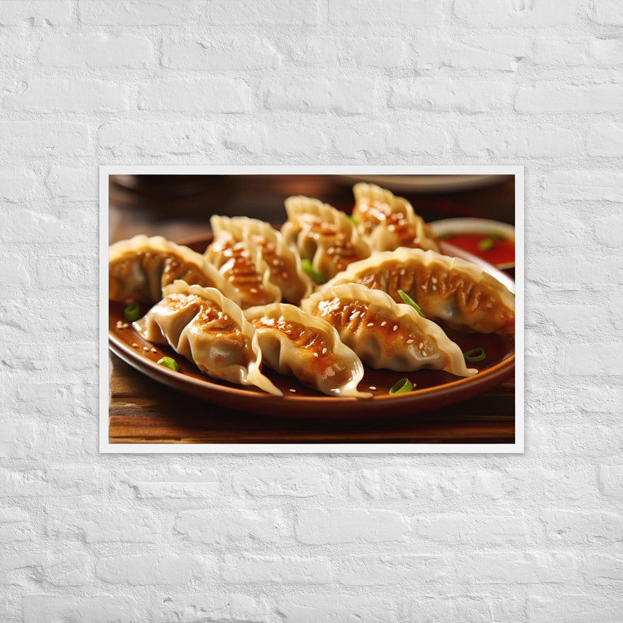 Gyoza Framed poster 🤤 from Yumify.AI