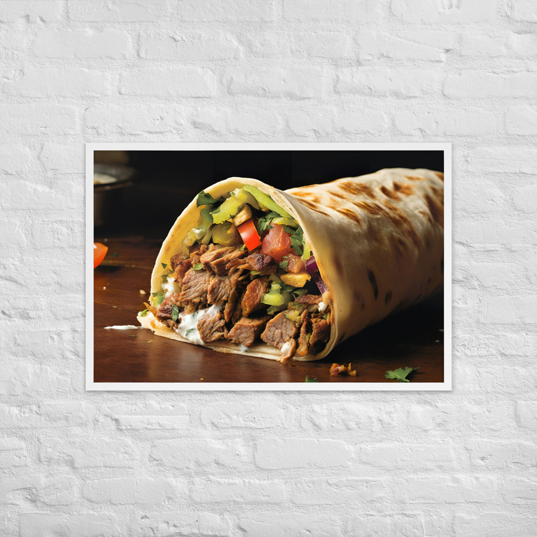 Mixed Shawarma Framed poster 🤤 from Yumify.AI