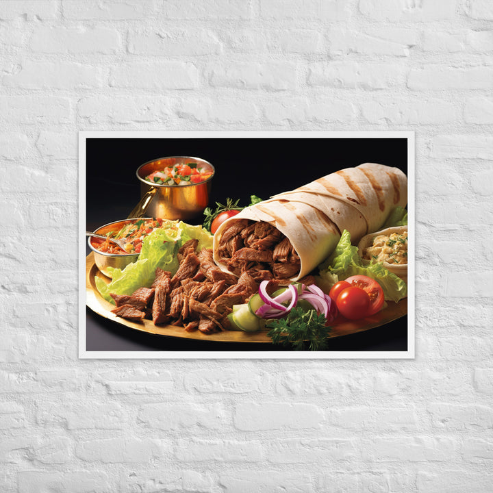 Mixed Shawarma Framed poster 🤤 from Yumify.AI