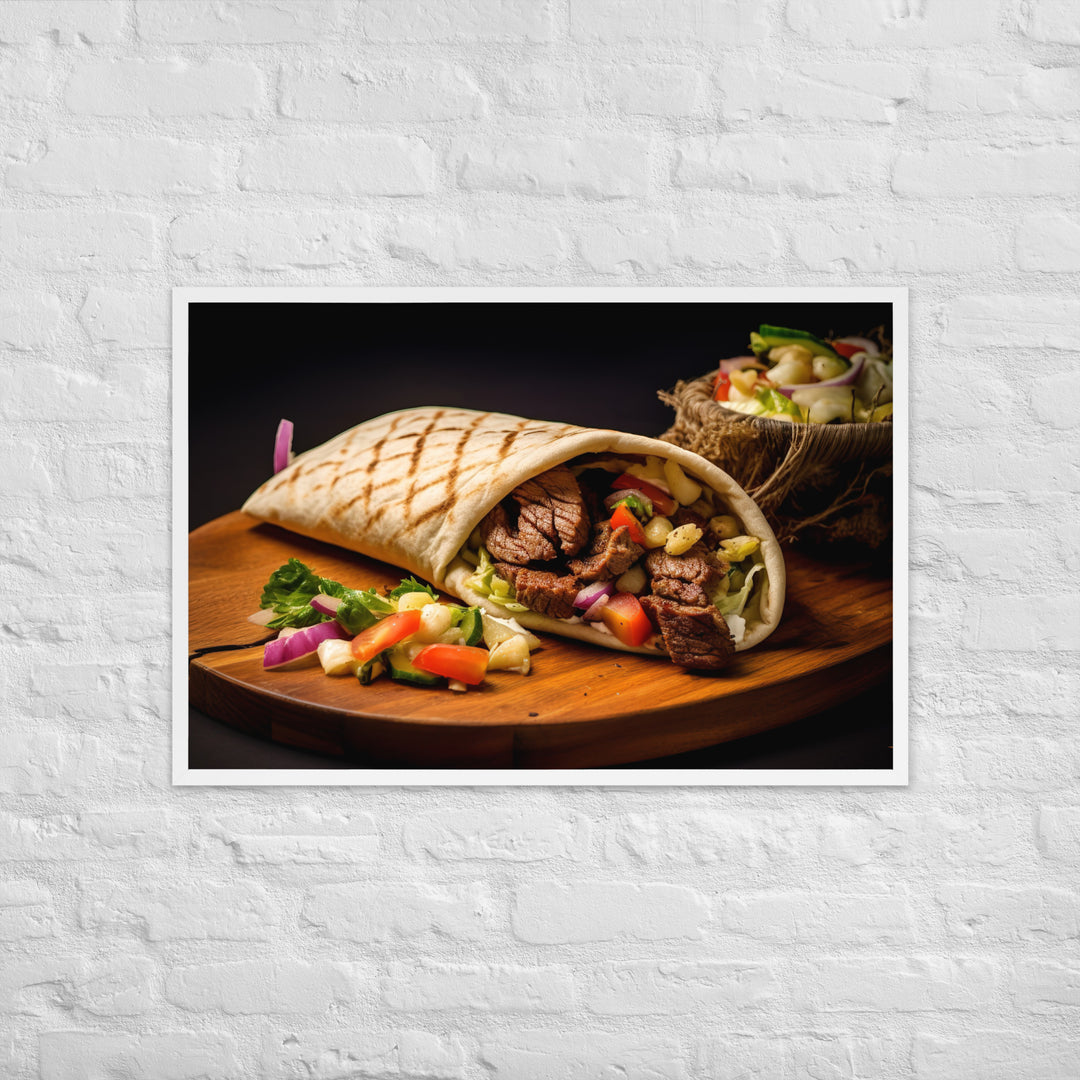 Lamb Shawarma Framed poster 🤤 from Yumify.AI