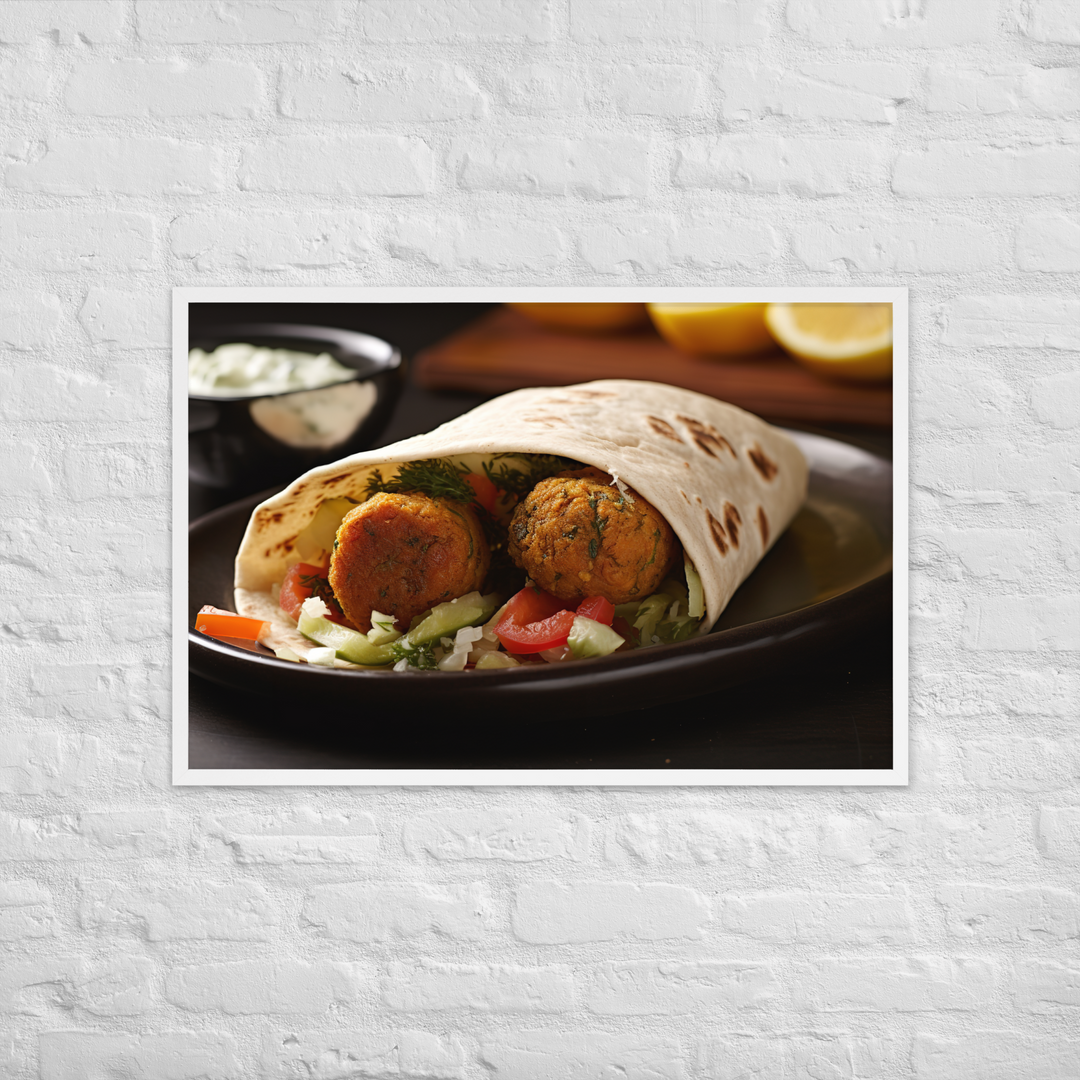 Falafel Shawarma Framed poster 🤤 from Yumify.AI