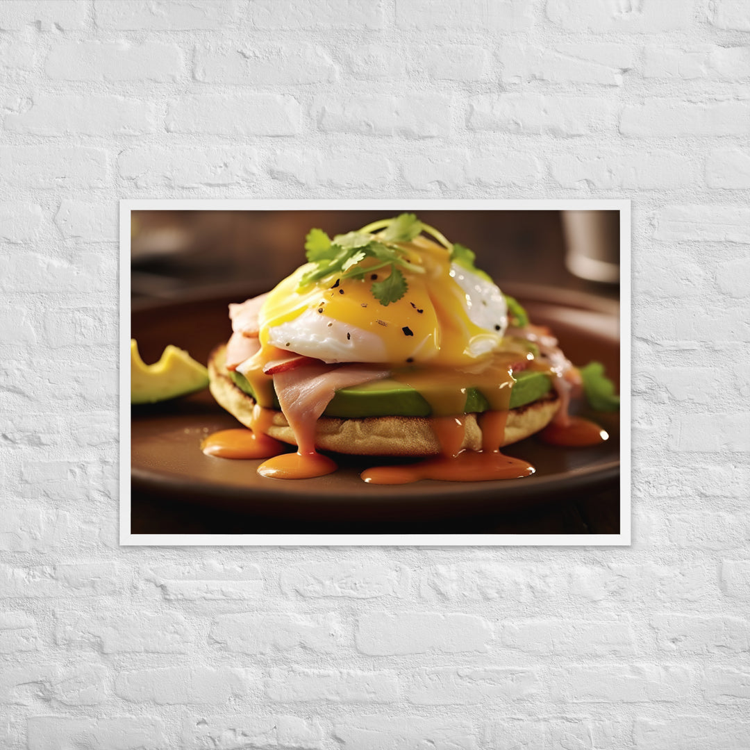 Southwest Eggs Benedict Framed poster 🤤 from Yumify.AI