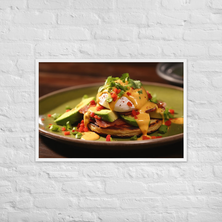 Southwest Eggs Benedict Framed poster 🤤 from Yumify.AI