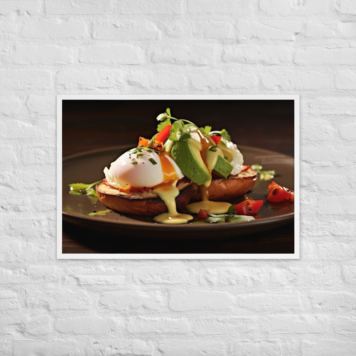 Southwest Eggs Benedict Framed poster 🤤 from Yumify.AI