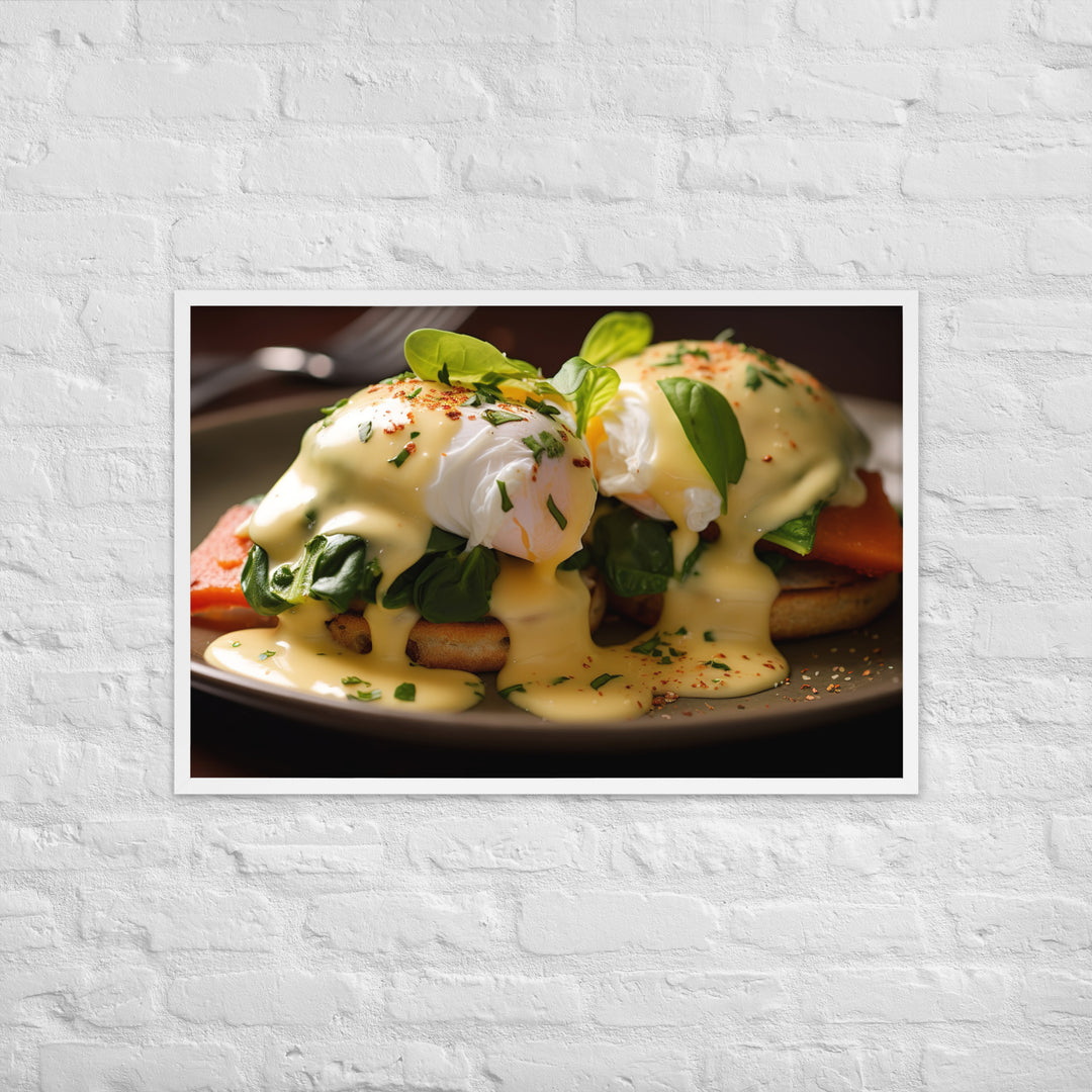 Florentine Eggs Benedict Framed poster 🤤 from Yumify.AI