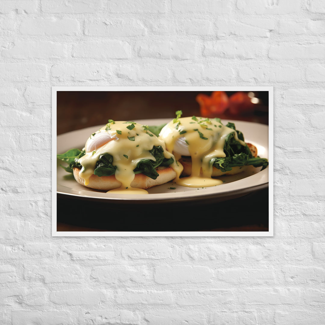 Florentine Eggs Benedict Framed poster 🤤 from Yumify.AI