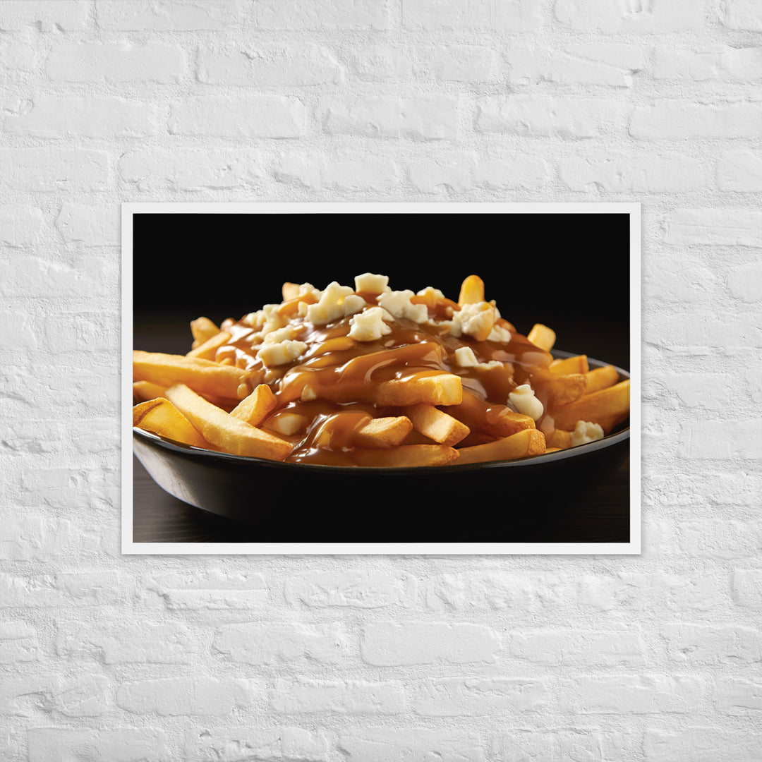 Poutine Framed poster 🤤 from Yumify.AI