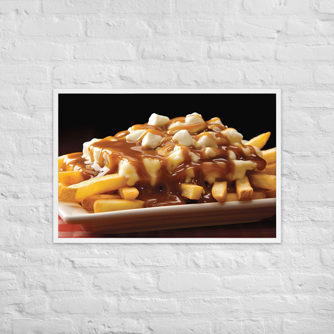 Poutine Framed poster 🤤 from Yumify.AI