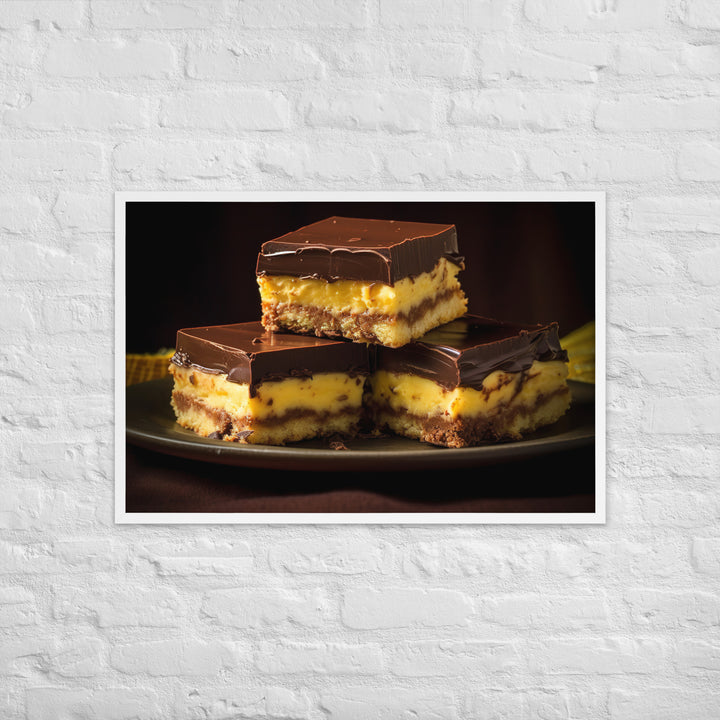 Nanaimo Bars Framed poster 🤤 from Yumify.AI