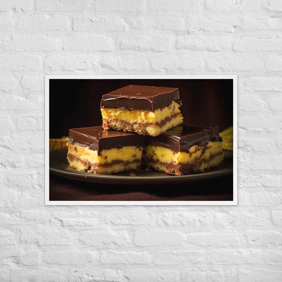 Nanaimo Bars Framed poster 🤤 from Yumify.AI