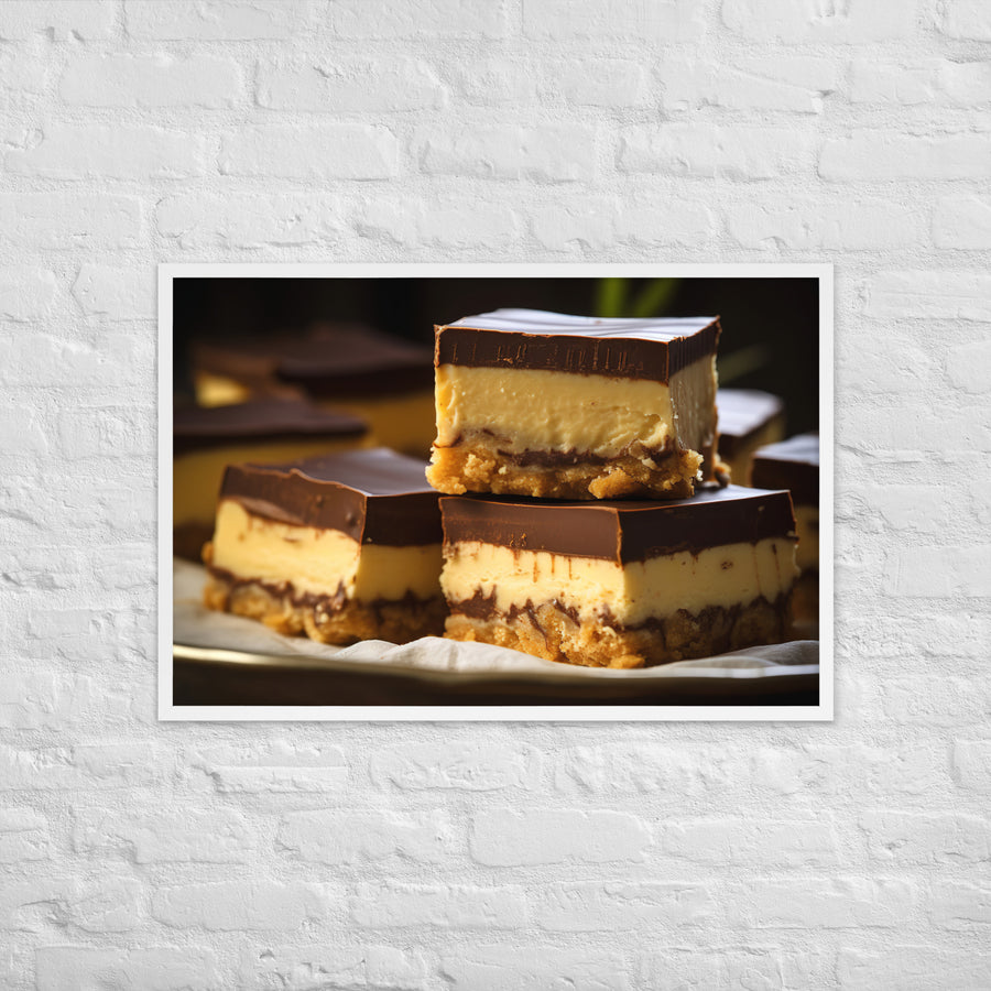 Nanaimo Bars Framed poster 🤤 from Yumify.AI