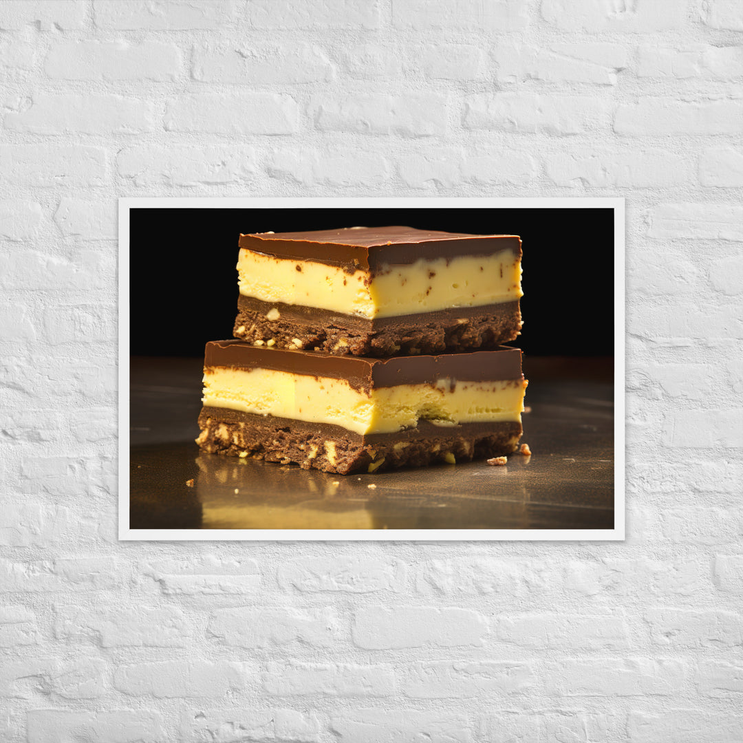 Nanaimo Bars Framed poster 🤤 from Yumify.AI