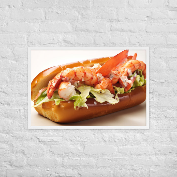 Lobster Roll Framed poster 🤤 from Yumify.AI