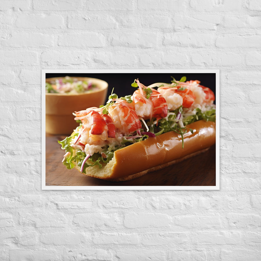 Lobster Roll Framed poster 🤤 from Yumify.AI