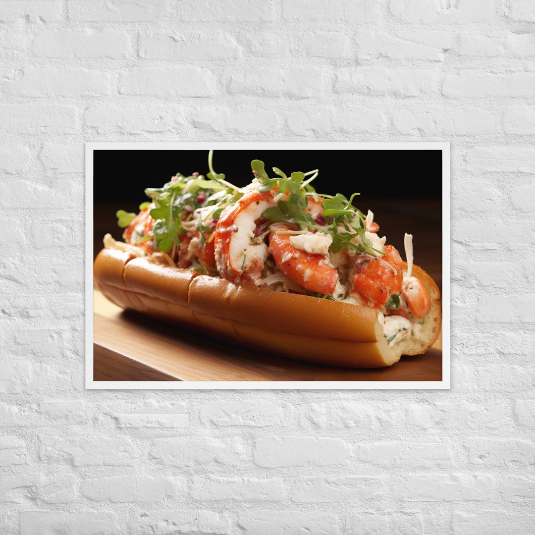 Lobster Roll Framed poster 🤤 from Yumify.AI